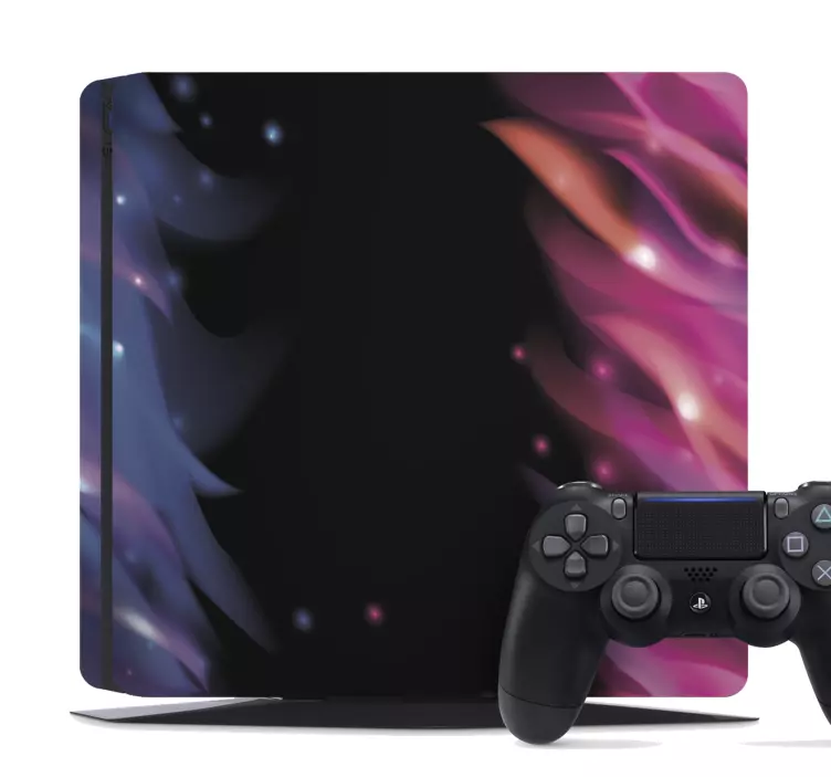 Blå og rød flammer playstation-merket - Tenstickers
