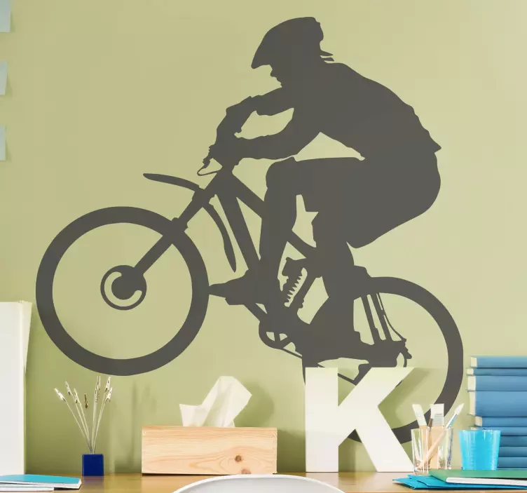 Bmx silhouette motorsykkel klistremerke - Tenstickers