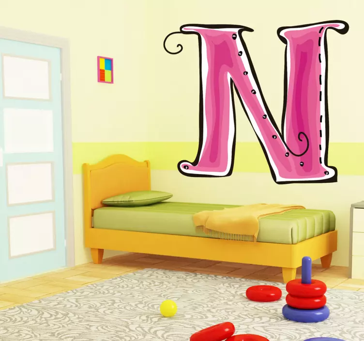 Bokstav n klistremerke - Tenstickers