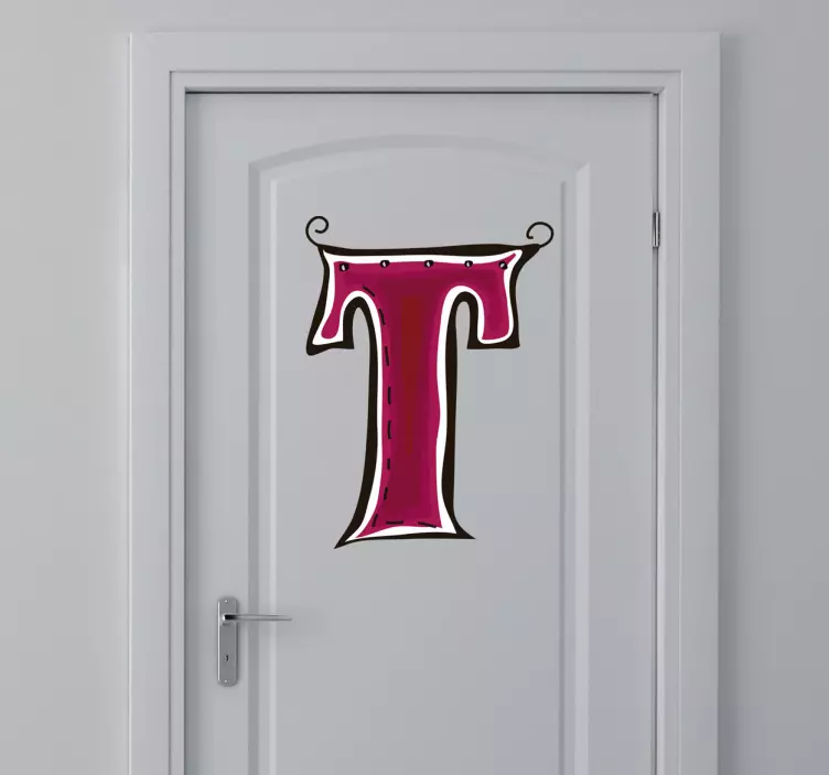 Bokstav t klistremerke - Tenstickers