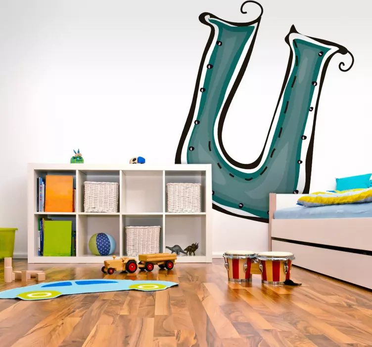 Bokstav u klistremerke - Tenstickers