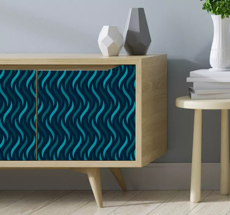 Bølgete mønstre tapet - Tenstickers