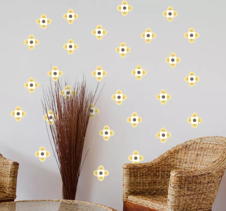 Botanisk komposisjonstilnærming klistremerke dyr - Tenstickers