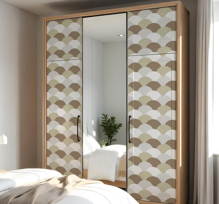 Brune skjell klistremerke møbler - Tenstickers