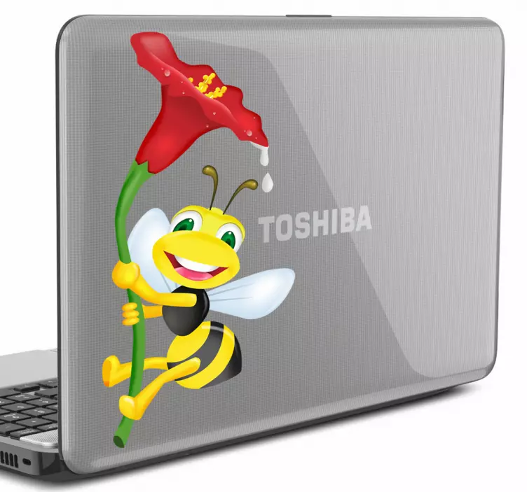 Bumble bee laptop sticker - Tenstickers