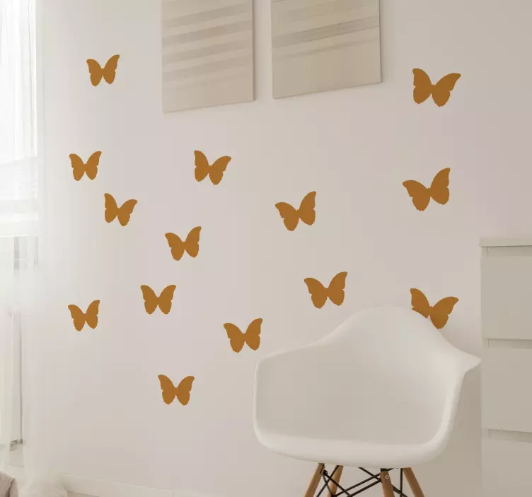 Butterfly klistremerke sett - Tenstickers