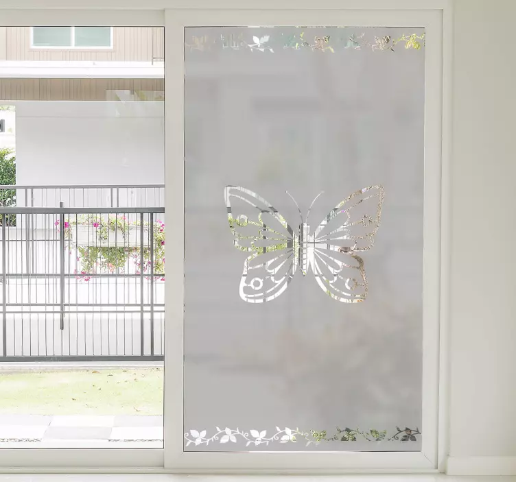 Butterfly vindu klistremerke - Tenstickers