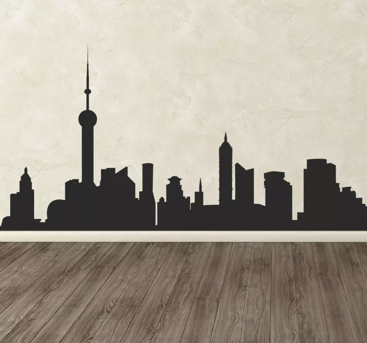 Byens skyline-klistremerke - Tenstickers