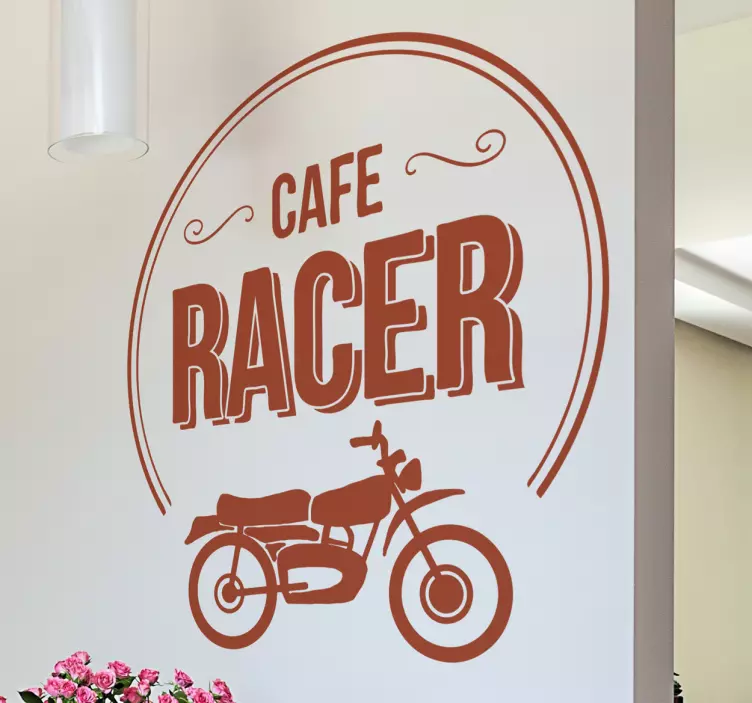 Cafe racer motorsykkel klistremerke - Tenstickers