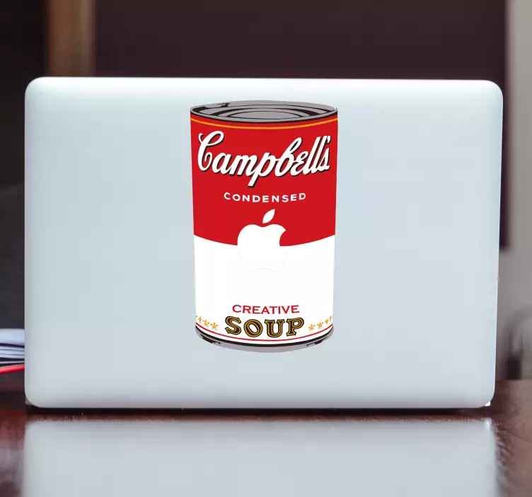 Campbells suppe bærbar klistremerke - Tenstickers