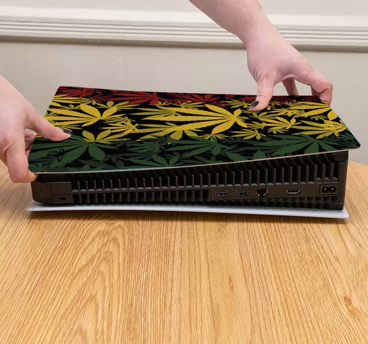 Cannabis rasta ps5 klistremerke - Tenstickers