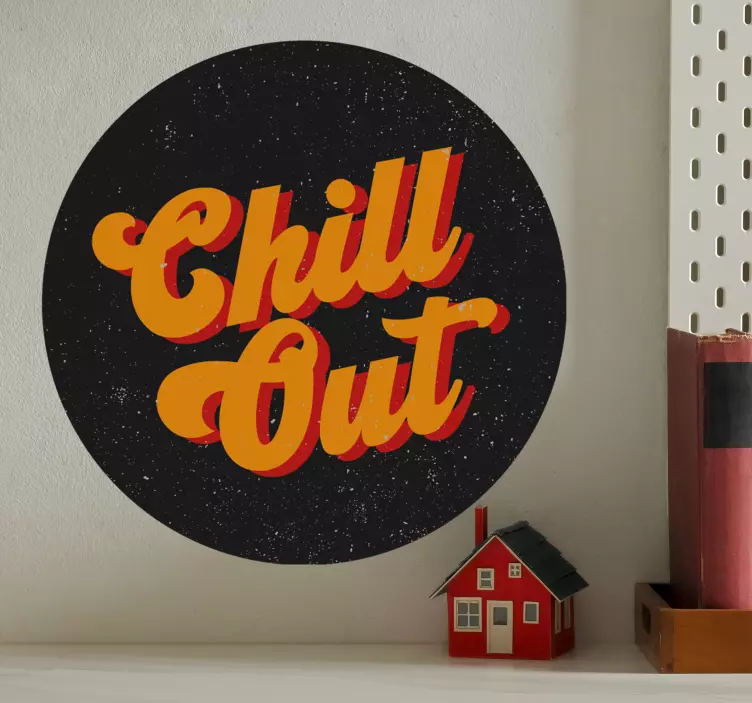 Chill out 70-tallet vintage stil vintage klistremerke - Tenstickers