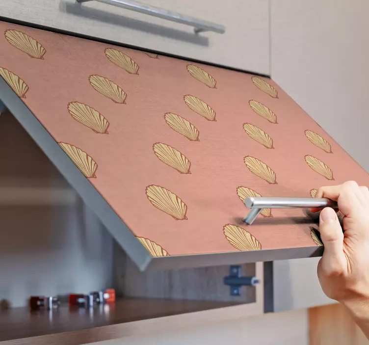 Dekor av skjellmønster natur klistremerke - Tenstickers