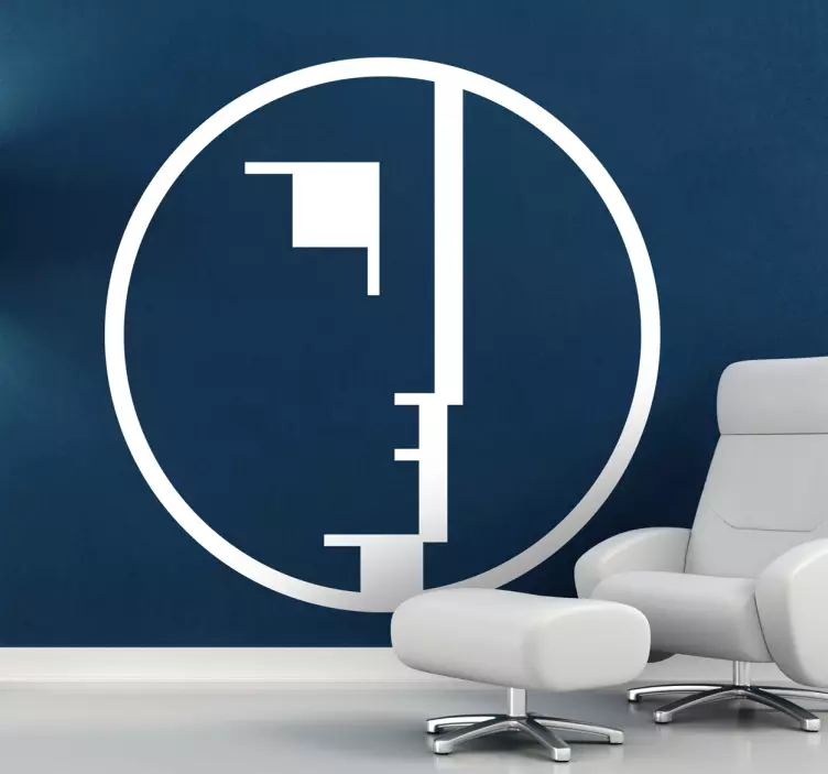 Dekorativ vinyl bauhaus logo - Tenstickers