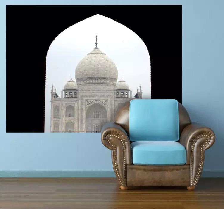 Dekorativ vinyl fra taj mahal klistremerke dyr - Tenstickers
