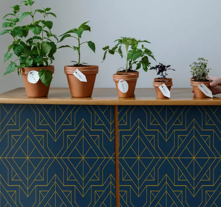 Dekorativt klistremerke geometrisk mønsterpanel - Tenstickers