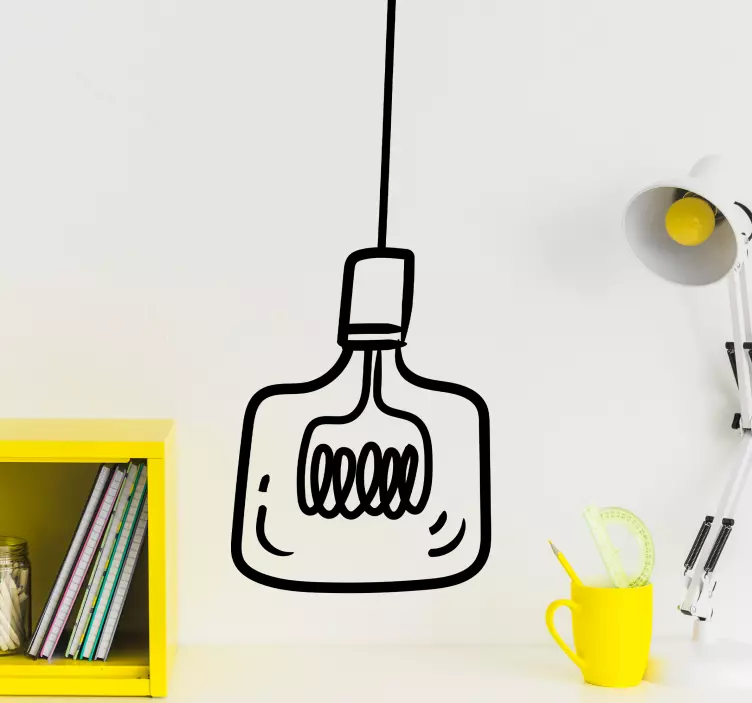 Dekorativt klistremerke stilige hengelys - Tenstickers