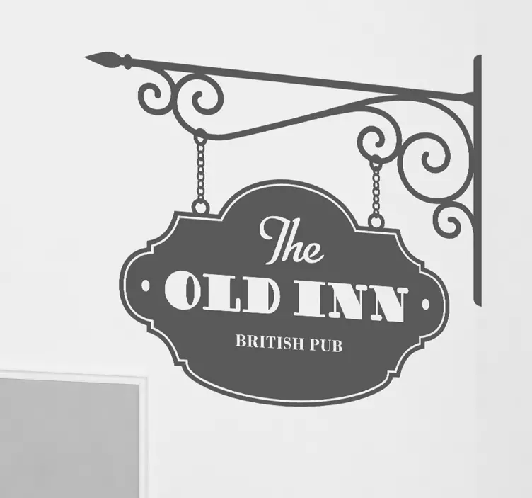 Den gamle kroen klistremerke - Tenstickers