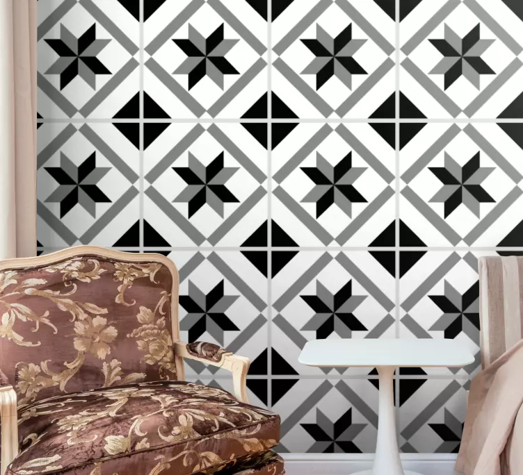 Klistremerke med diamantsementfliser - Tenstickers