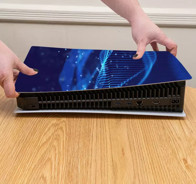 Digitale lav poly teknologi ps5 klistremerker - Tenstickers