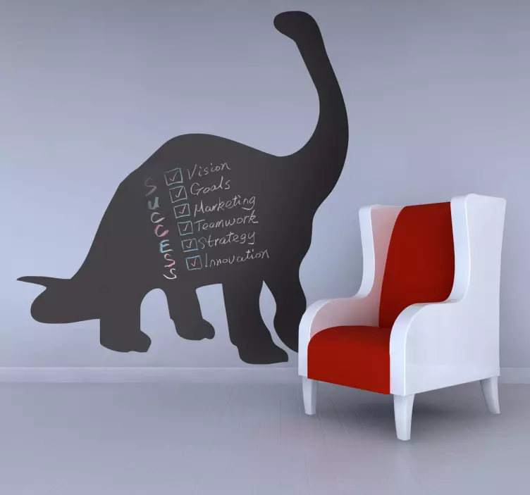 Diplomokus dinosaur tavle klistremerke - Tenstickers