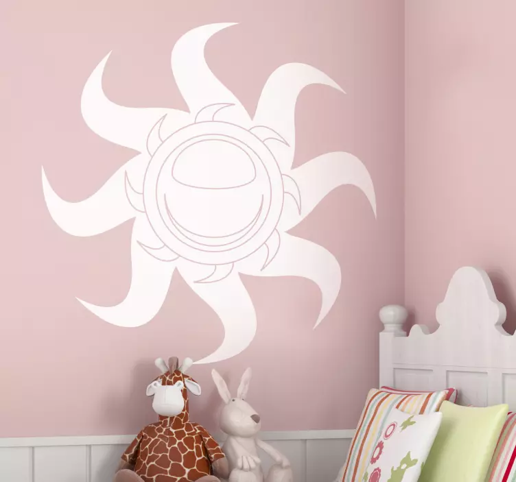 Dobbelt spiral sol klistremerke - Tenstickers