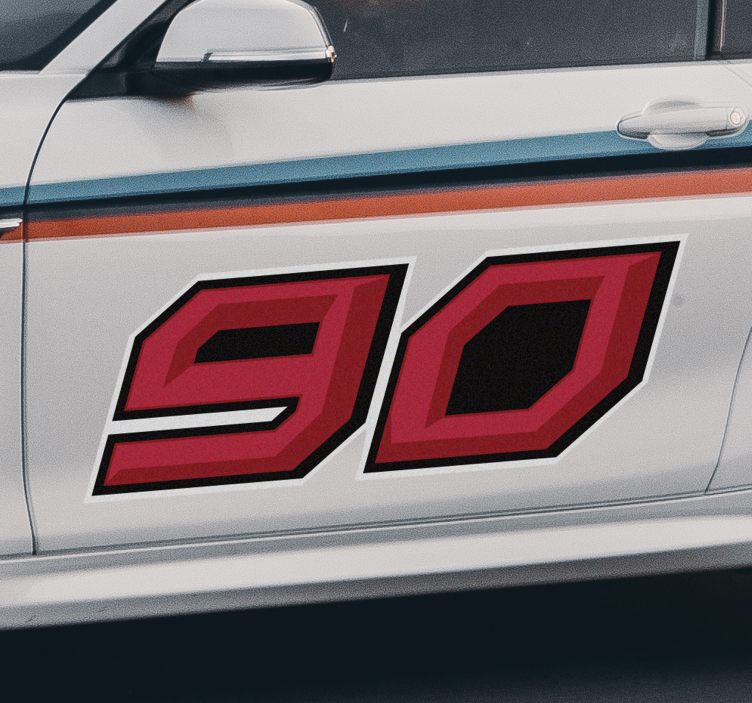 Tilpasses racerbil motorsykkeldekal - Tenstickers