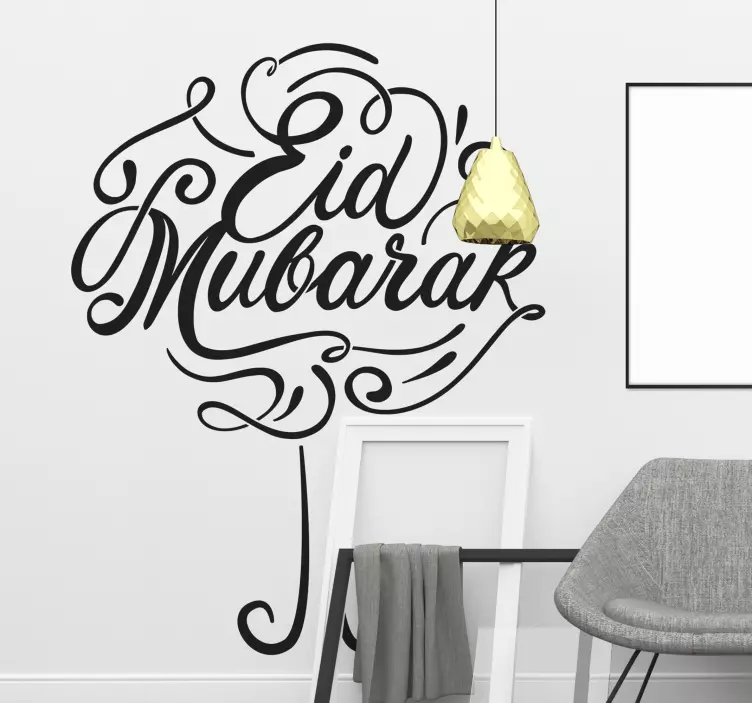 Eid mubarak feiringsmelding event-klistremerke - Tenstickers