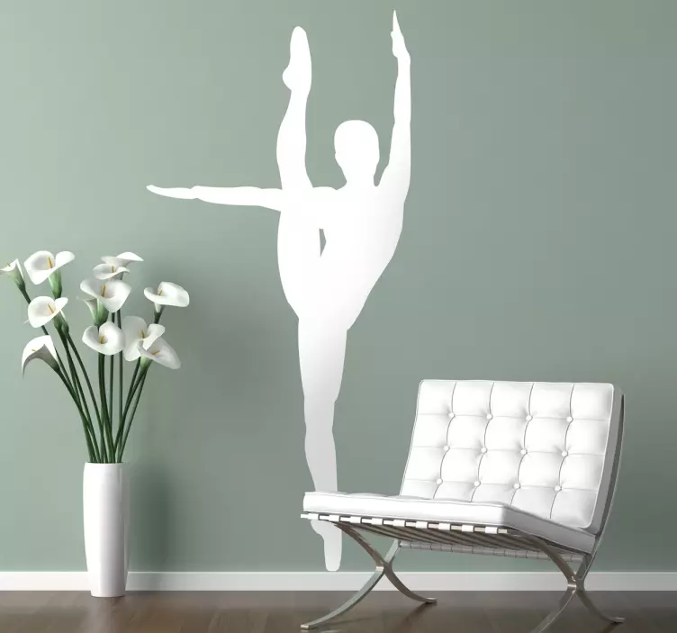 Elastisk klistremerke for danserprofil - Tenstickers