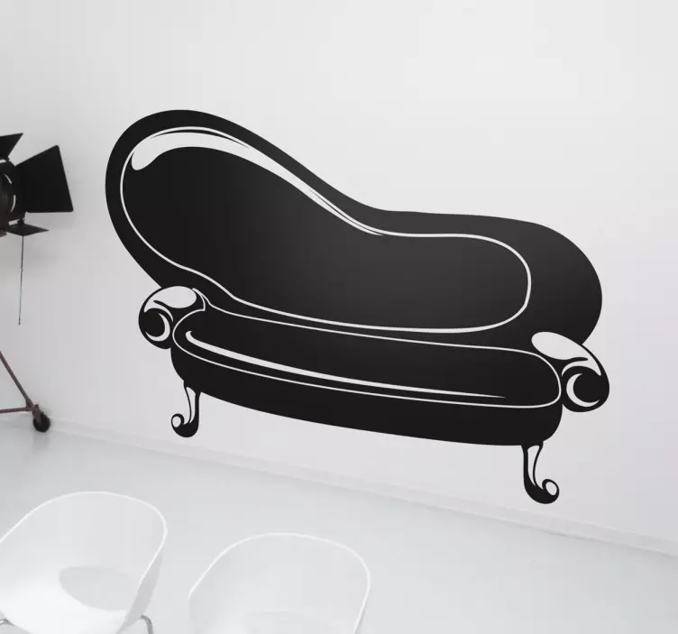 Elegant buet sofa klistremerke dyr - Tenstickers