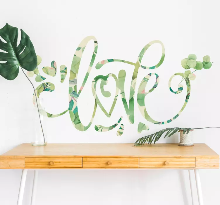 Elsker eucalipto kjærlighet klistremerke - Tenstickers