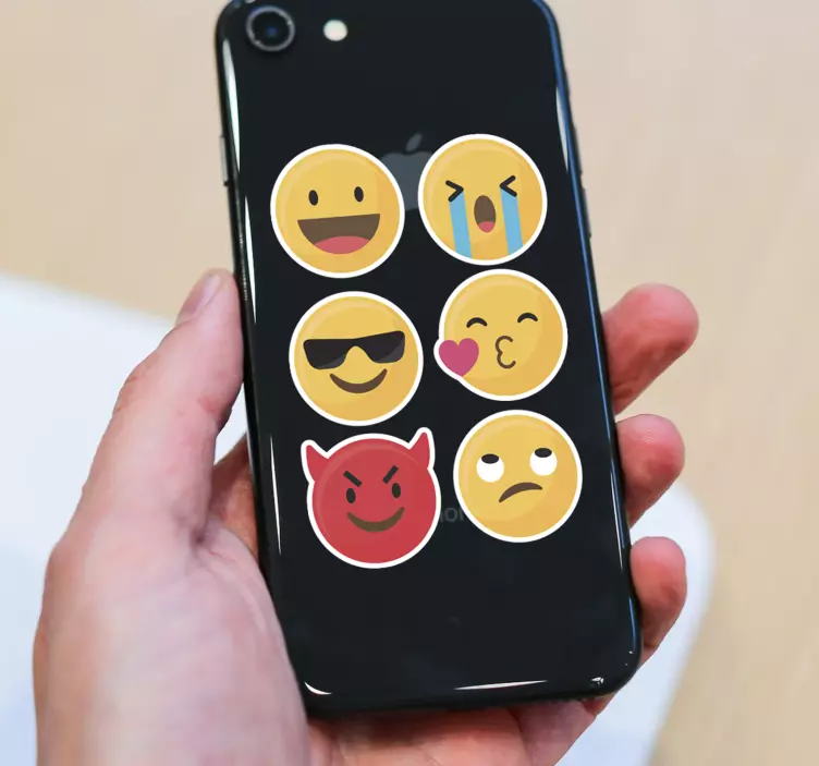 Emoji sett iphone business klistremerke - Tenstickers