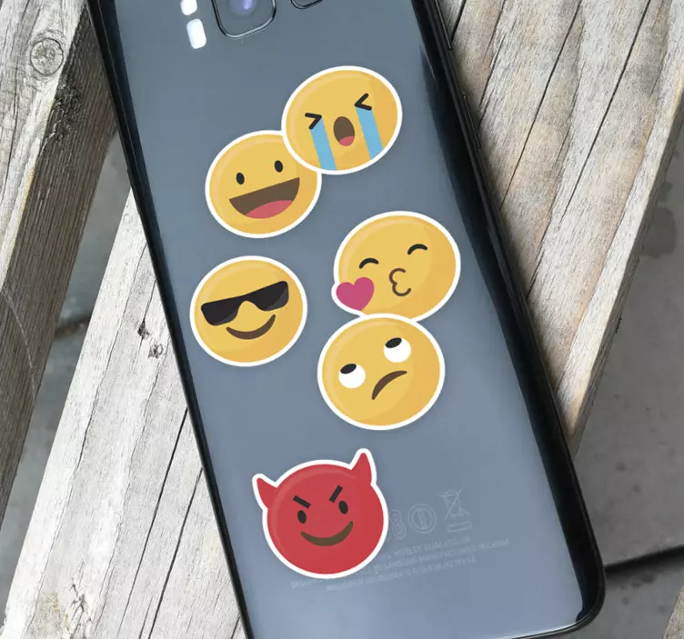 Emoji sett samsung klistremerke - Tenstickers
