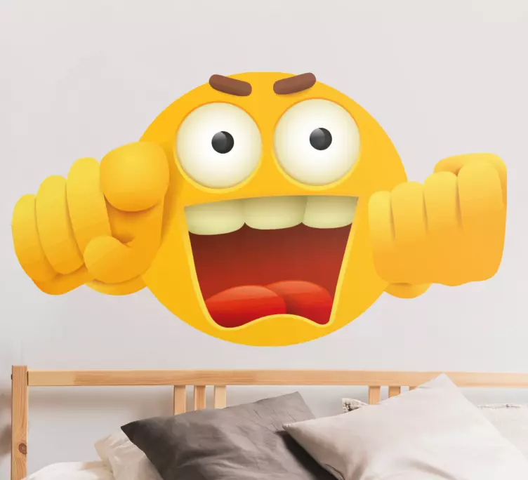 Emoji som blir sur wallstickers - Tenstickers