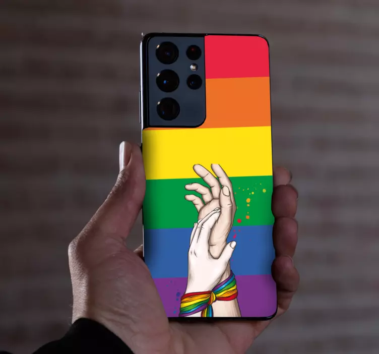 Enhet hender stolthet Samsung klistremerke - Tenstickers