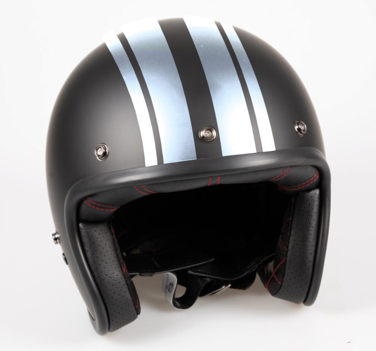 Ensfargede racinglinjer motorsykkel klistremerke - Tenstickers