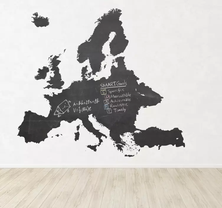 Europe blackboard klistremerke - Tenstickers