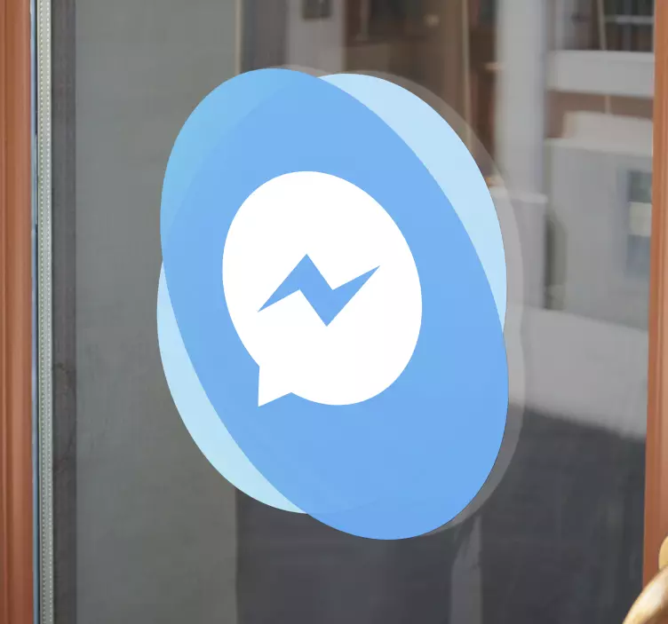 Facebook messenger logo vindu klistremerke - Tenstickers