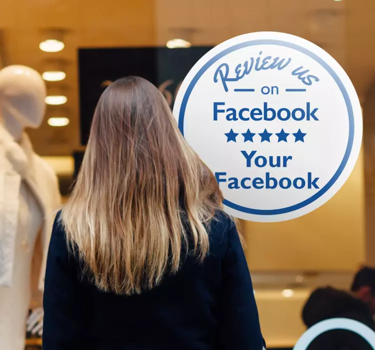 Facebook vinduet klistremerke - Tenstickers