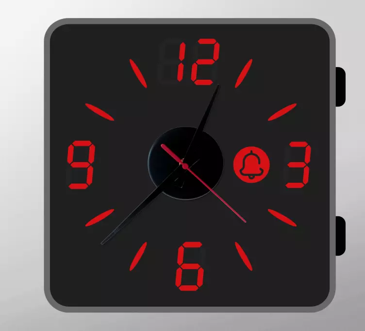 Fantastisk digital med bjelle klistremerker klokke - Tenstickers