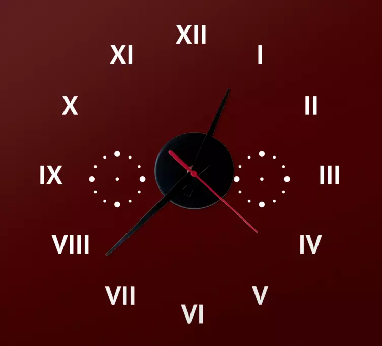 Fantastisk enkel og lys klistremerker klokke - Tenstickers