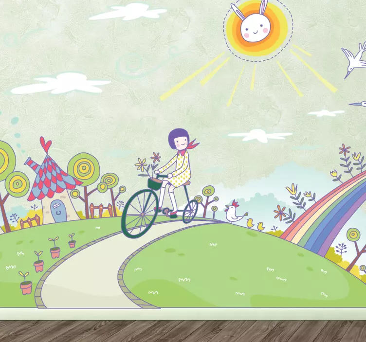 Fantasy planet barna dekal - Tenstickers