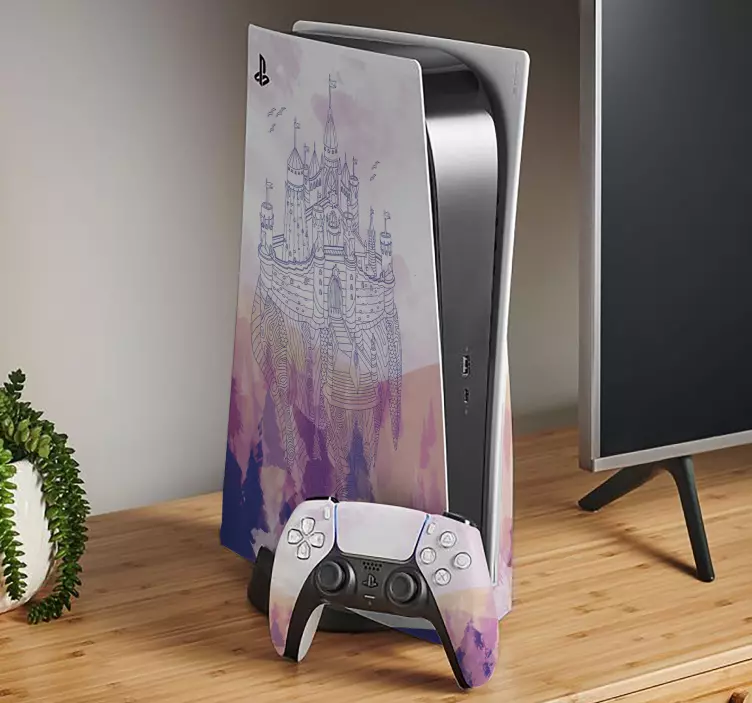 Fargemaleri slott ps5 klistremerker - Tenstickers