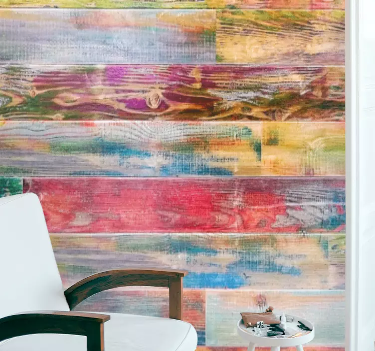 Fargerike trestriper klistremerke dyr - Tenstickers