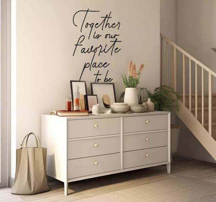 Favorittstedet klistremerke til inngang  - Tenstickers