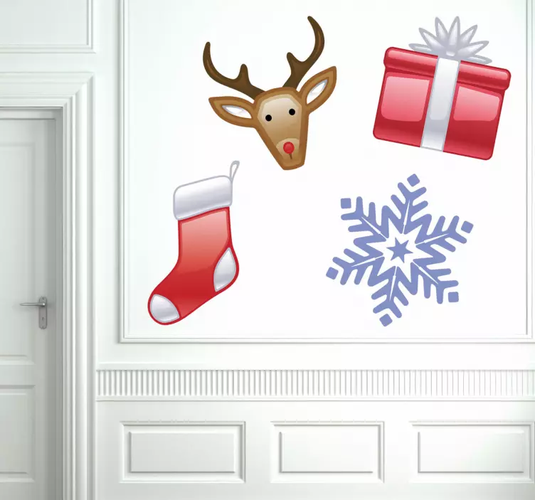 Festlige høytidssymboler event-klistremerke - Tenstickers