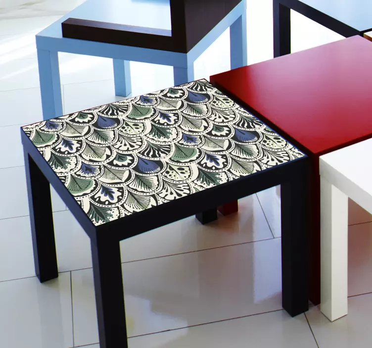 Fjær skap møbler klistremerke - Tenstickers