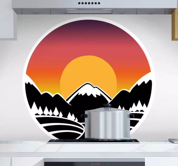 Fjell og skog natur wall stickers - Tenstickers