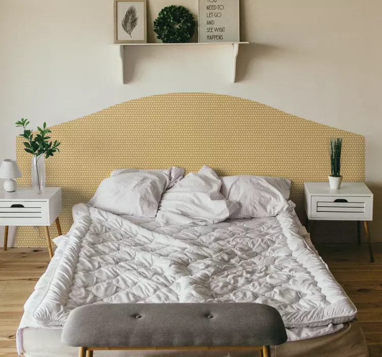 Flettet tekstur klistremerker sengegavl - Tenstickers