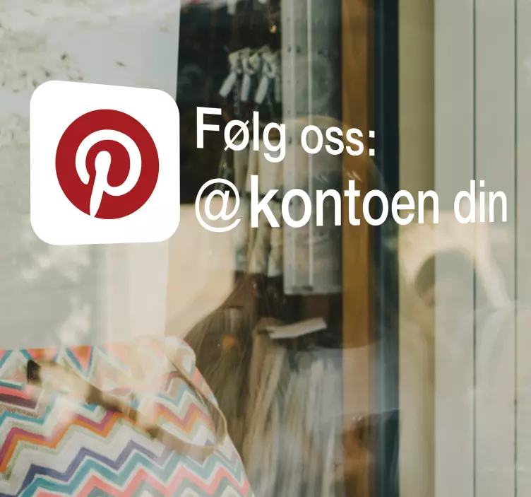 Følg med på pinterest med navneforespørsel - Tenstickers